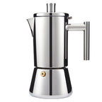 Kawiarka ze stali nierdzewnej, na indukcję, gaz i kuchenkę elektryczną, 200, 300 lub 600 ml (4, 6 lub 12 filiżanek espresso)