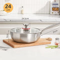 Wok 24 cm z pokrywką, wymiary