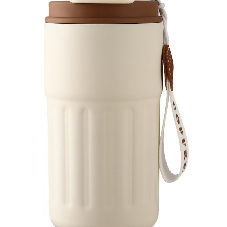 Kubek termiczny z wyświetlaczem temperatury, stal nierdzewna 304, 450 ml, do kawy i herbaty na gorąco i zimno, 6 kolorów