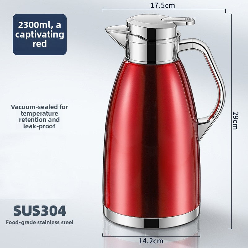 Dzbanek termiczny ze stali nierdzewnej 2,3 l lub 1,8 l, próżniowy, trzyma ciepło do 36 h, na kawę i herbatę, 5 kolorów